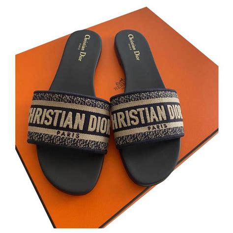 dior cloth sandals|christian dior sandals bottom.